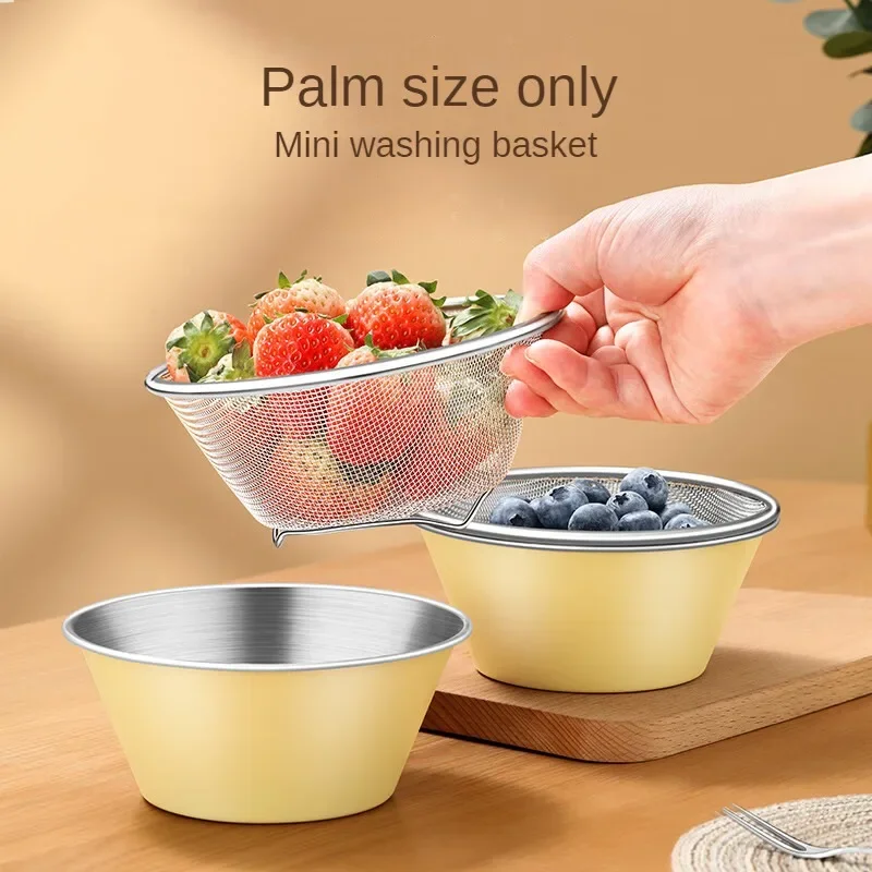 Multi-functional 304 Stainless Steel Vegetable Washing Basin with Draining Basket for Kitchen