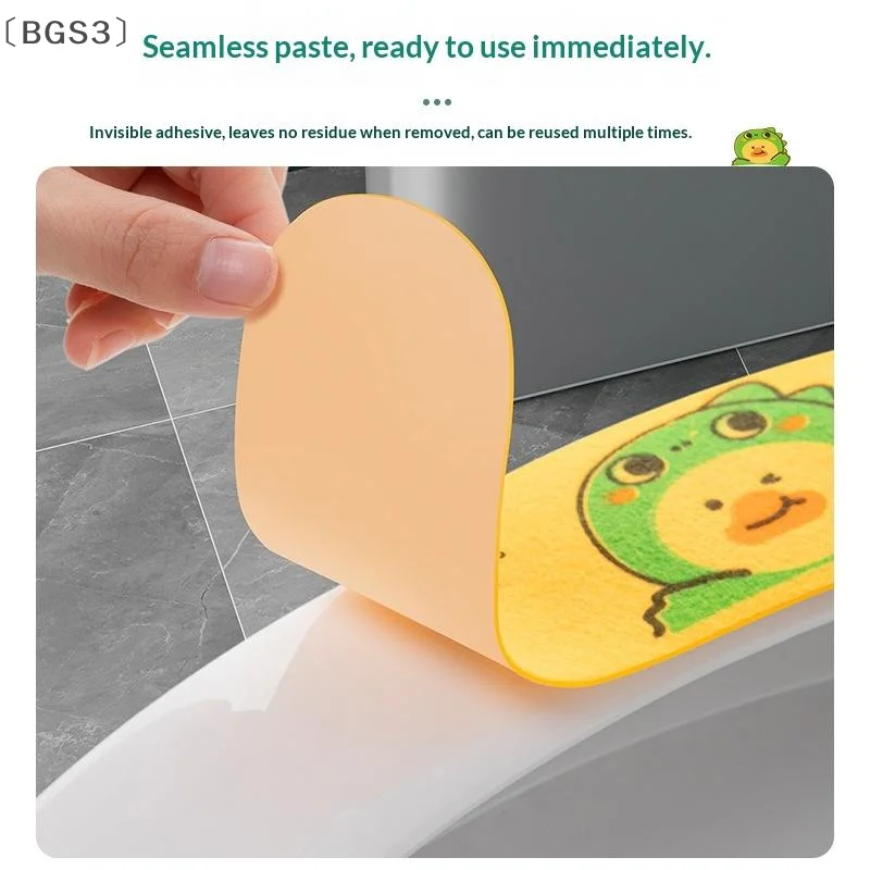 [-BGS3] غطاء مقعد المرحاض العالمي لينة الكرتون مرحاض لصق المرحاض لزجة وسادة للمقعد قابل للغسل دفئا غطاء مقعد وسادة وسادة