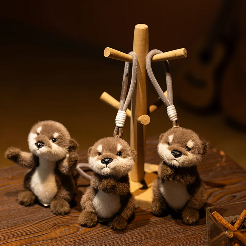 

Kawaii выдра плюшевые игрушки моделирование выдра чучело животных капибара брелок детские животные земляник кукла подарок на день рождения сумка декор