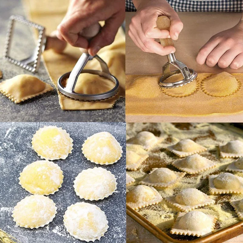 Gnocchi Board Set Italian Pasta Making Tools Ravioli Stamp Cutter for Homemade Cavatelli Garganelli Fettuccine Pasta Maker