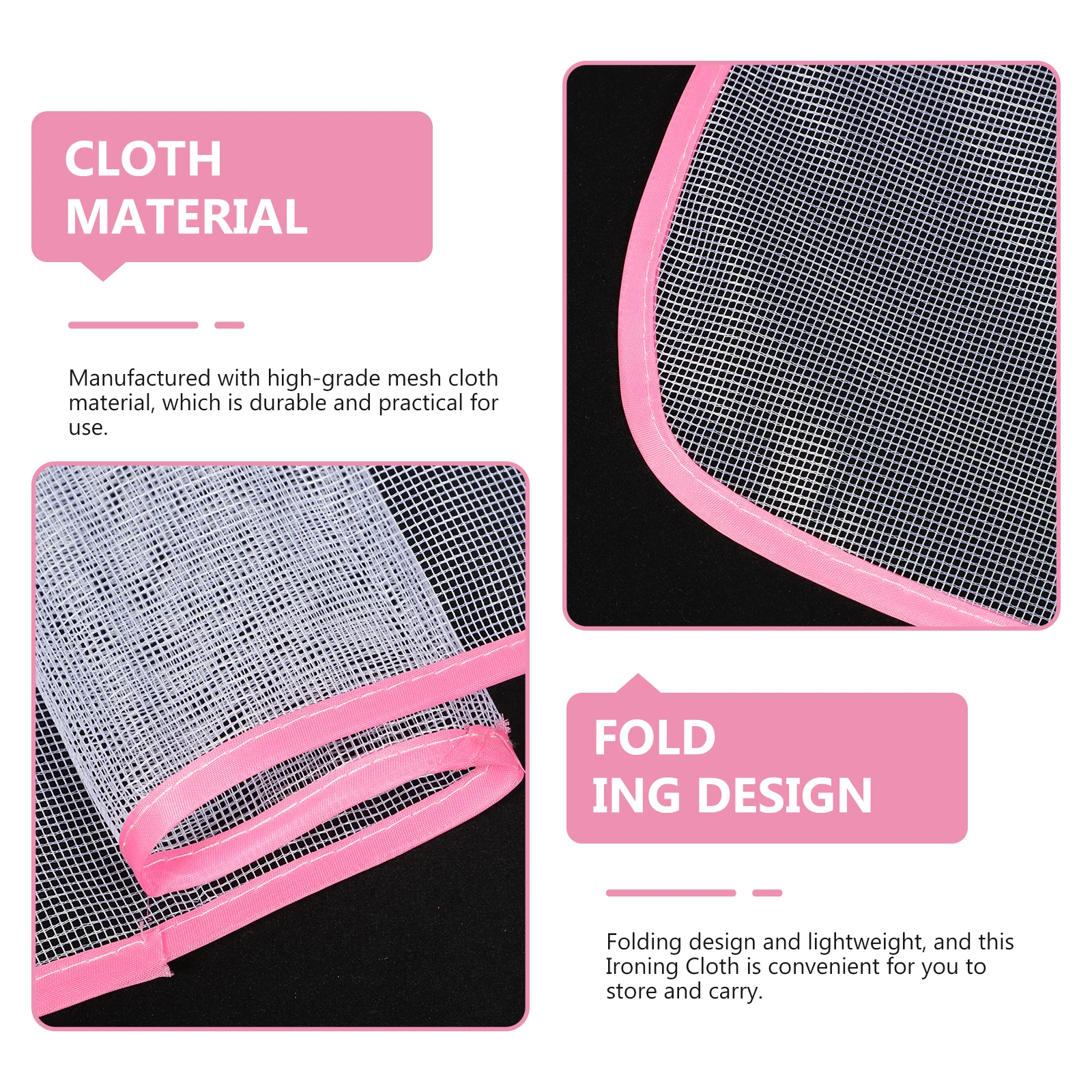 2Pcs 40x60CM Ironing Mesh Pad Heat Resistant Cloth Pressing Fold Random Color Ironing Board Clothes Steam Iron