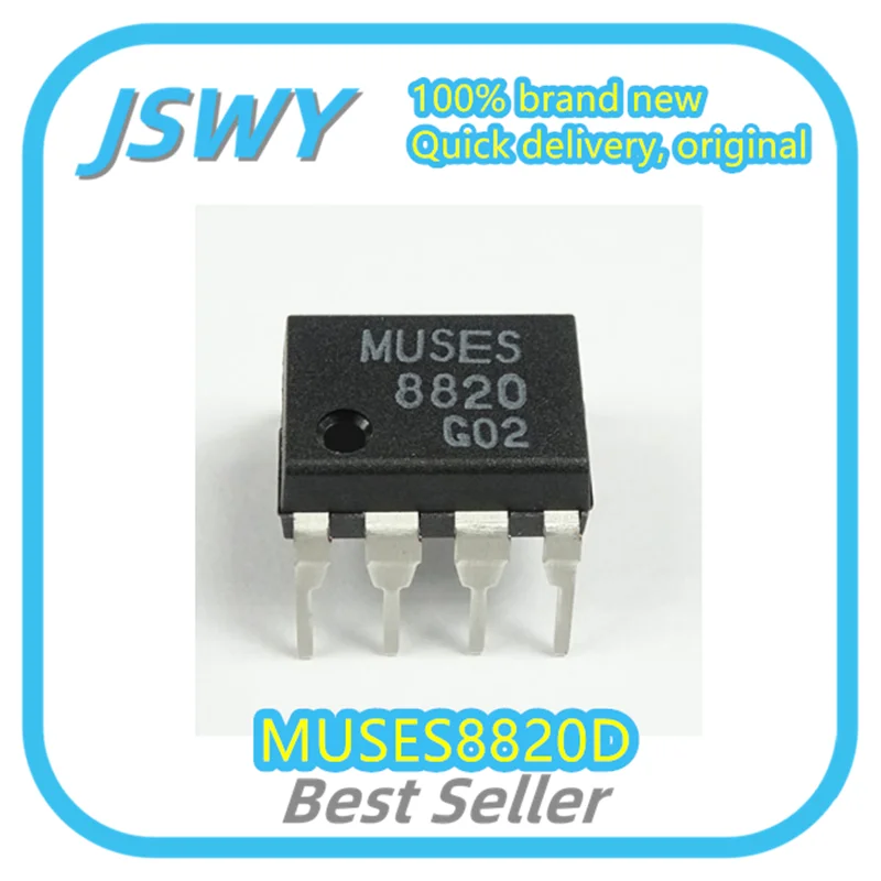 

(1/50 pcs) MUSES8820D MUSES8820 DIP8 Dual High Quality Operational Amplifier for Audio Devices Original Genuine Ships Fast