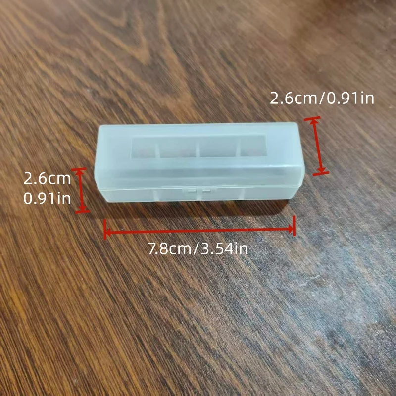 4//6/8pcs battery storage cases made of PP material, suitable for 20700/21700 batteries. Batteries are not included.