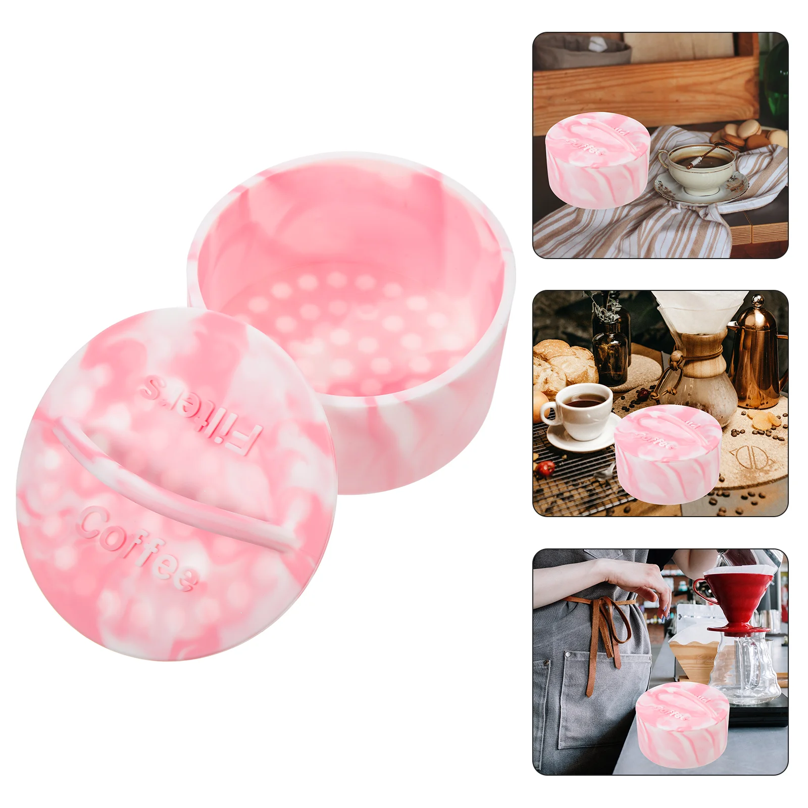 

Large Capacity Storage Holder Breakproof Coffee Filter Container For Home Office Cafés Coffee Filter Basket Mesh Cone Cup Holder