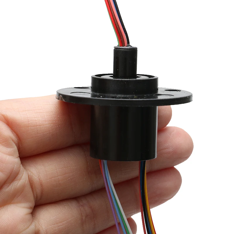 1PCS Dia.22mm 12CH 2A Electrical Collector Slip Ring Rotating Connector Gimbal Conductive Slipring for High Speed Ball Rings
