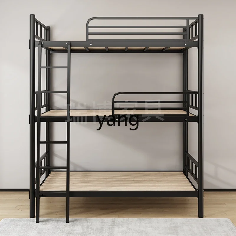Wrought Iron Bunk Bed Triple Bed - usage example