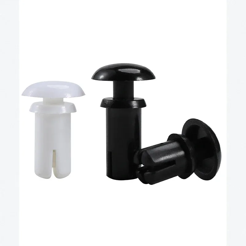 100pcs R Type Nylon Rivet R2024 - R6080 PC Computer Board Fastener  Mother Child Rivets White / Black
