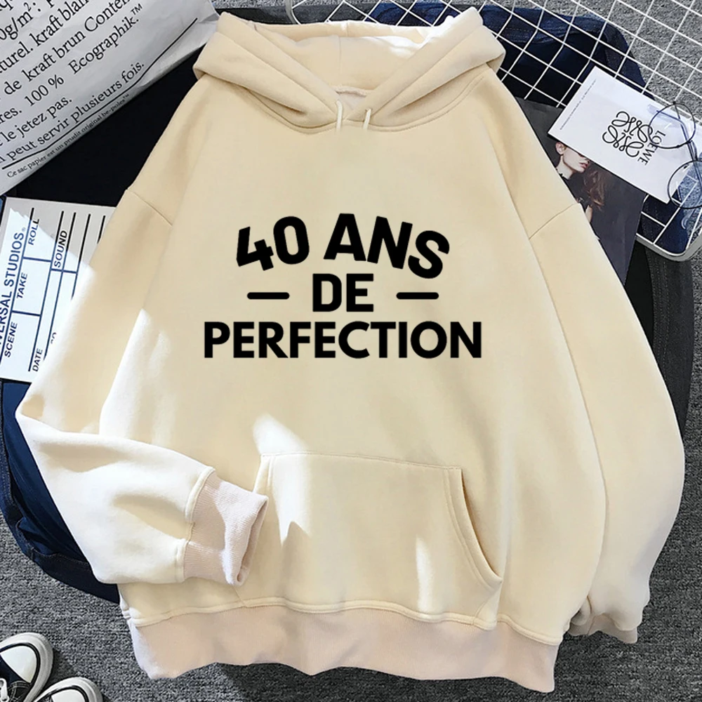 

40 Ans 40th Years Birthday hoodies women gothic 90s anime funny hoddies female streetwear sweatshirts