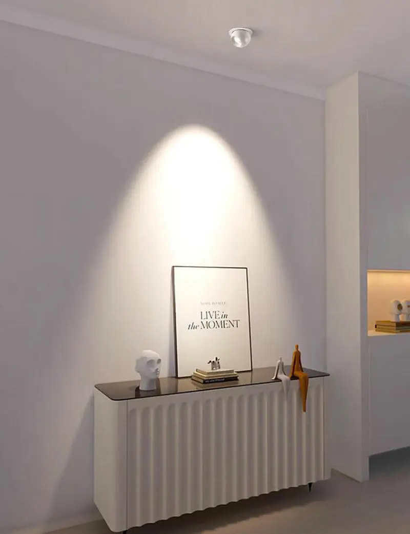 Spot lumineux LED rotatif encastrable pour le plafond, éclairage d'intérieur, lumière à intensité réglable, 10W