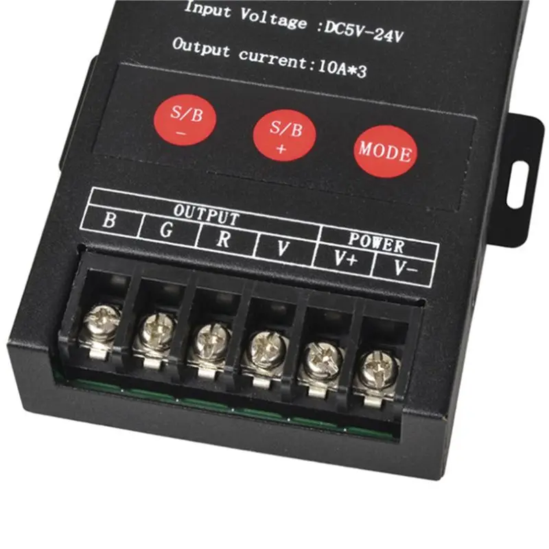 Exquisite-5X 30A LED Controller IR Remote Big Power 360W BT Controller For RGB Strip Light DC5-24V