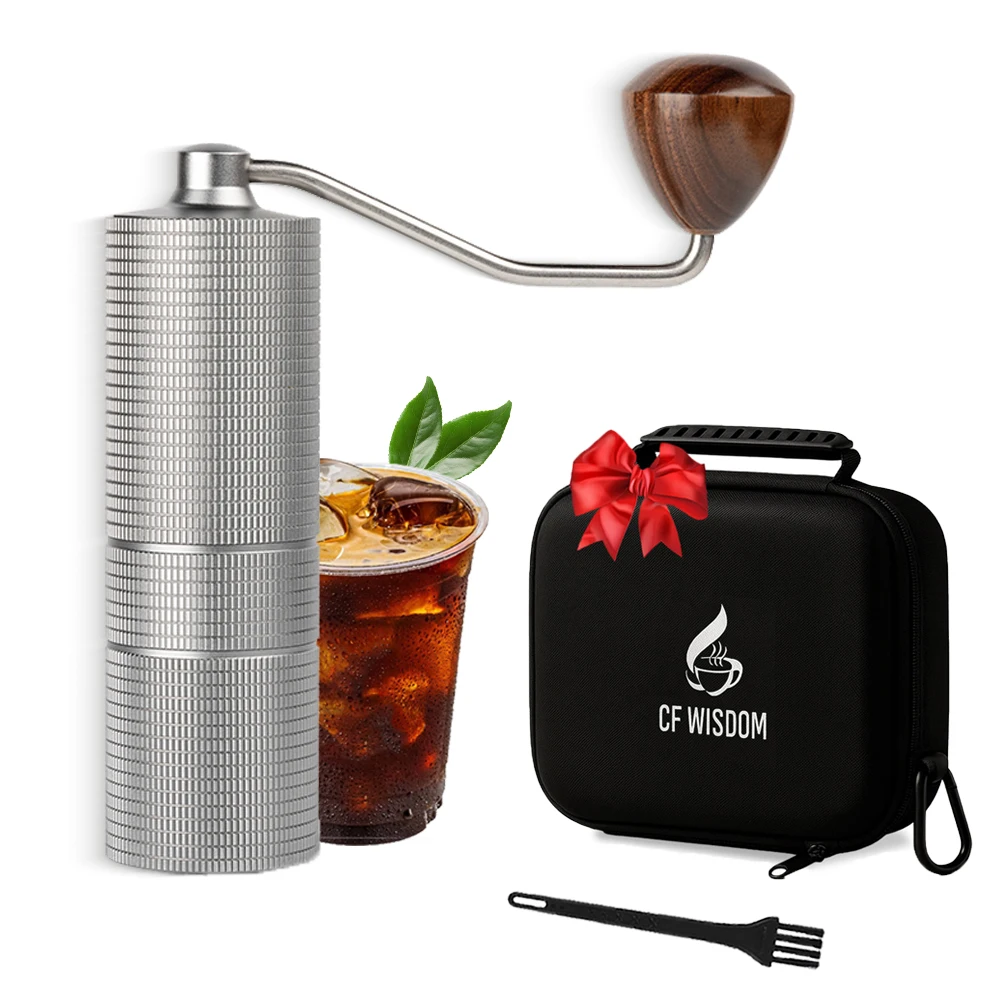 

Coffee grinder coffee bean grinder manual coffee grinder gift set with travel case for Christmas Thanksgiving Birthday