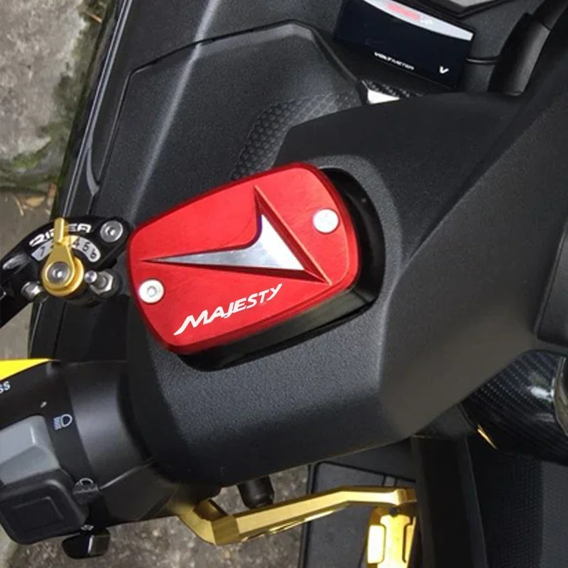 Motorcycle CNC Front Brake Fluid Reservoir Cover Cap For YAMAHA Majesty400 Grand Majesty 400 2005 2006-2011 2010 Accessories