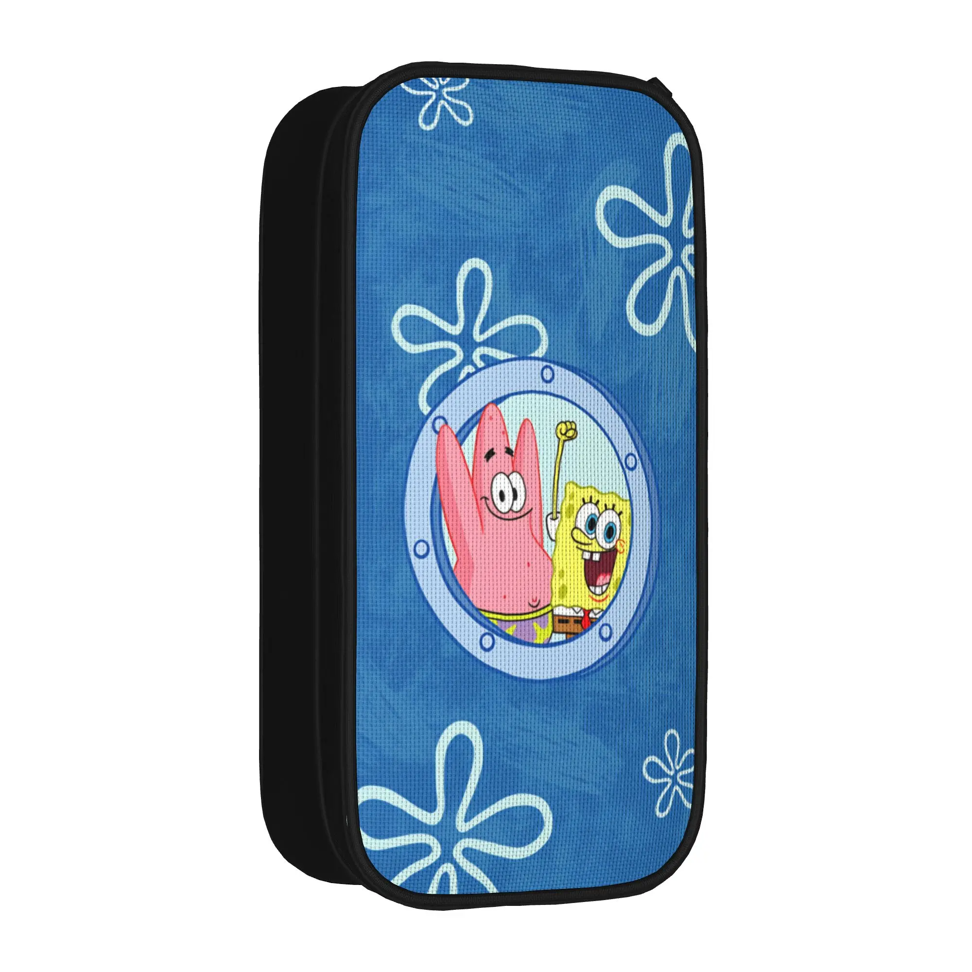 S-Spongebobs Pencil Case  Child Cool Pencil Pouch Pattern School Pencil Cases Stationery Gift