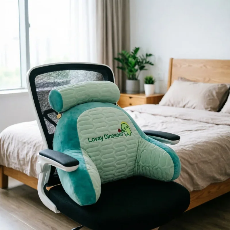 Large Latex Quilted Backrest Cushion With Armrest Headboard Support Pillow For Reading Gaming Rest Bedroom Dorm Office Daily Use