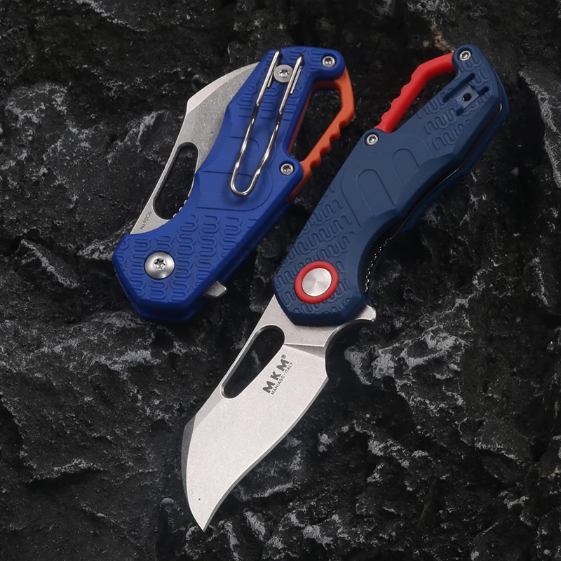 New stainless steel outdoor folding knife portable EDC camping multi-function knife, barbecue knife