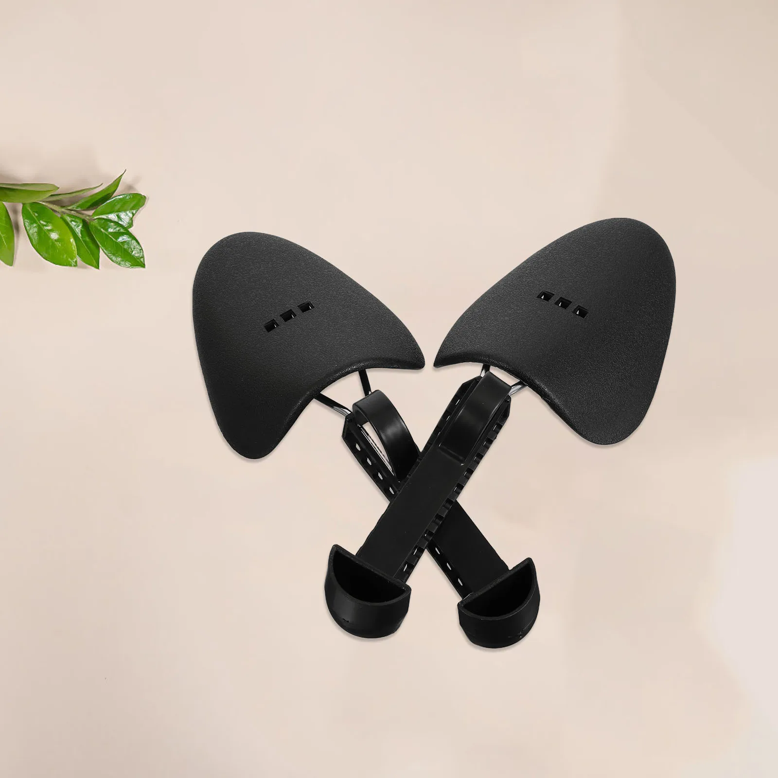 1쌍 조절 가능한 플라스틱 신발 스트레처, 통기성 구멍이 있는 스니커즈, 부츠, 드레스 슈즈용 신발 모양 보호기 홀더