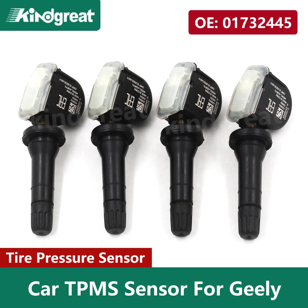 

4PCS/Lot 01732445 433Mhz Car TPMS Sensor Tire Pressure Sensor Monitoring System For Geely GSE Atlas Tugella Boyue Binray Emgrand