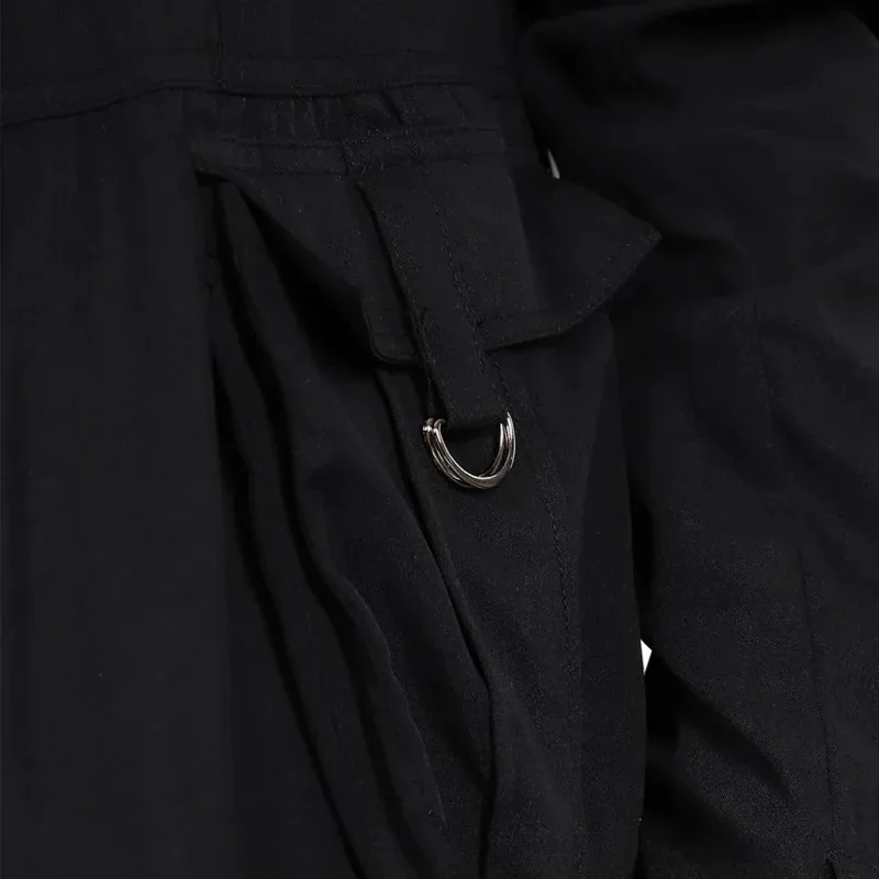 أزياء هاني 2025 نيمفادورا تونكس التأثيرية للسيدات معطف أسود ملابس نسائية لحفلات الهالوين للعب الأدوار ☆ ★ ww