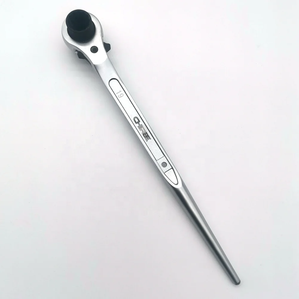 Ratchet Spanner 19 /21mm Double Socket Podger Ratchet Wrench For Scaffolding