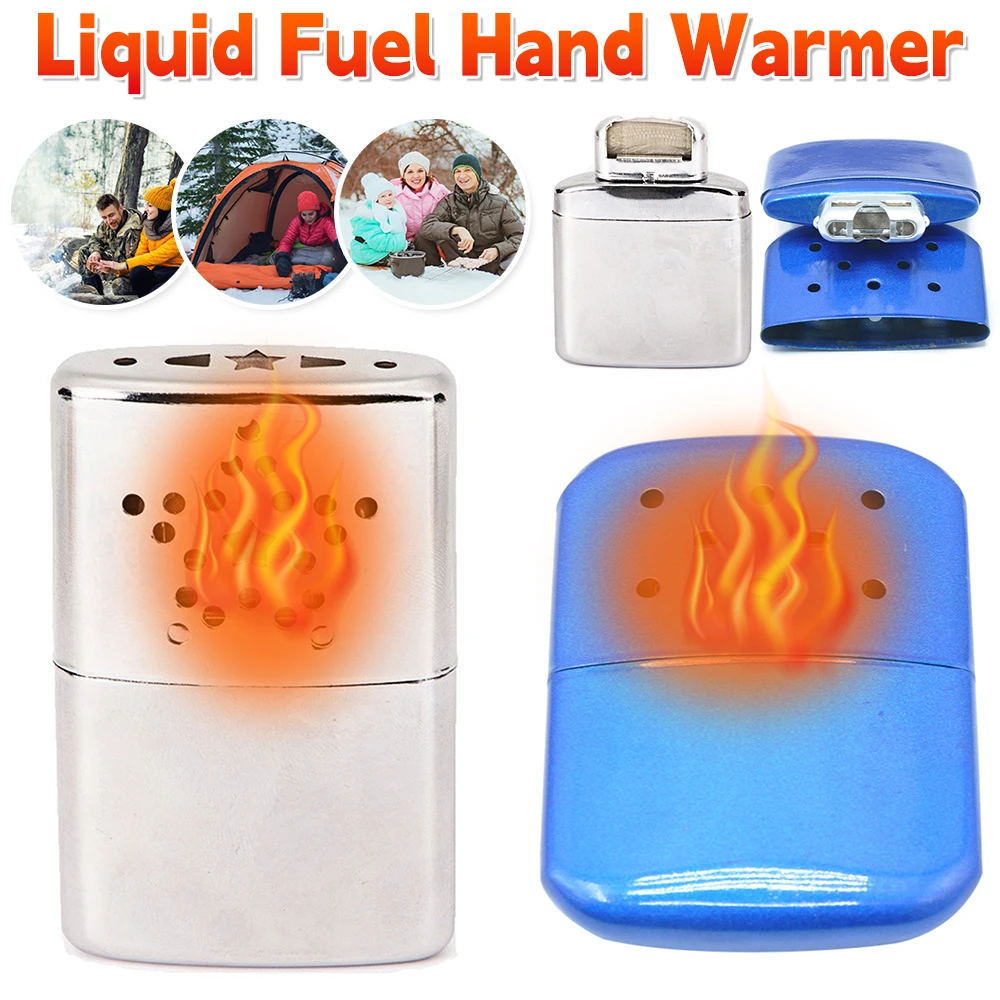 Liquid Fuel Hand Warmer Catalytic Warmer Hand Warmer Reusable Metal Alloy Winter Heater Portable Mini Hand Warmer Stove Heater