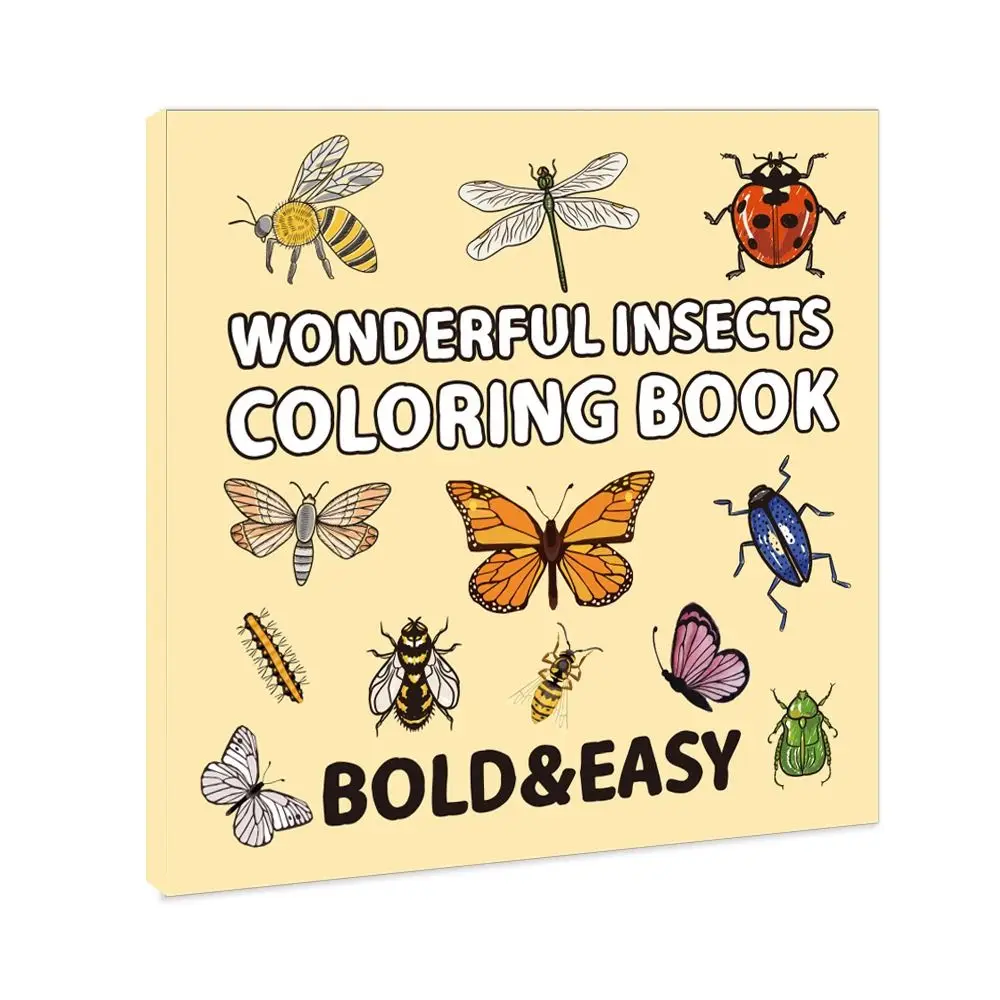 Creative Letter Coloring Book Educational Montessori Toy Insect Filling Color Book DIY Interesting Gouache Graffiti Book