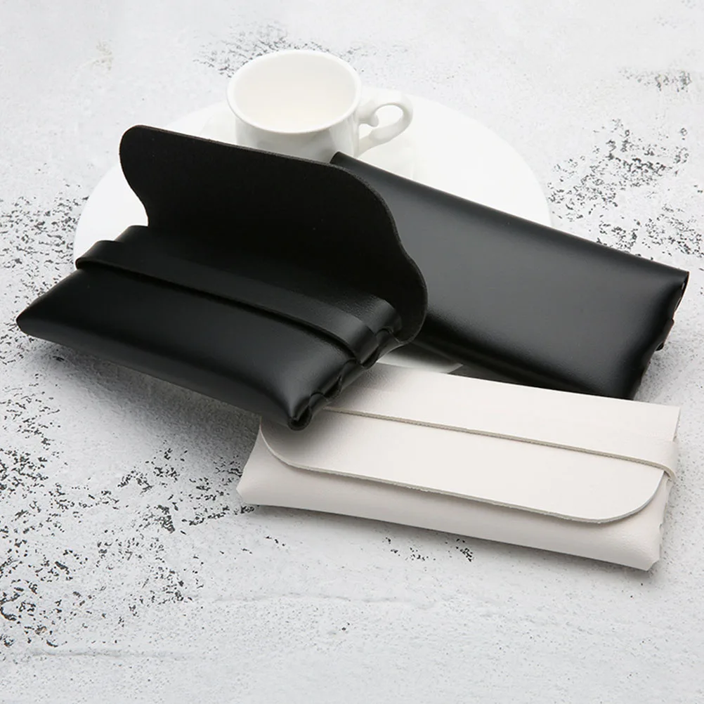 

2Pcs Glasses Box Portable PVC Stylish Eyewear Storage Case Drop-Proof Glasses Protector Case Spectacle Holder