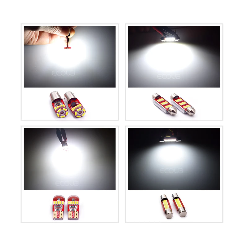 12 PCS LED Interior Light Kit for Seat Ateca 2016 2017 2018 2019 2020 Dome Trunk Vanity Mirror Footwell Glove Box Led Light