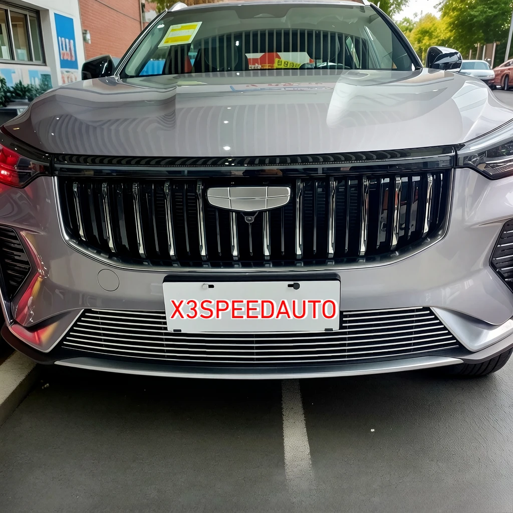 Car Styling Aluminum alloy Front Center Racing Grill Grille Frame Cover For Geely Cityray 2026 NEW