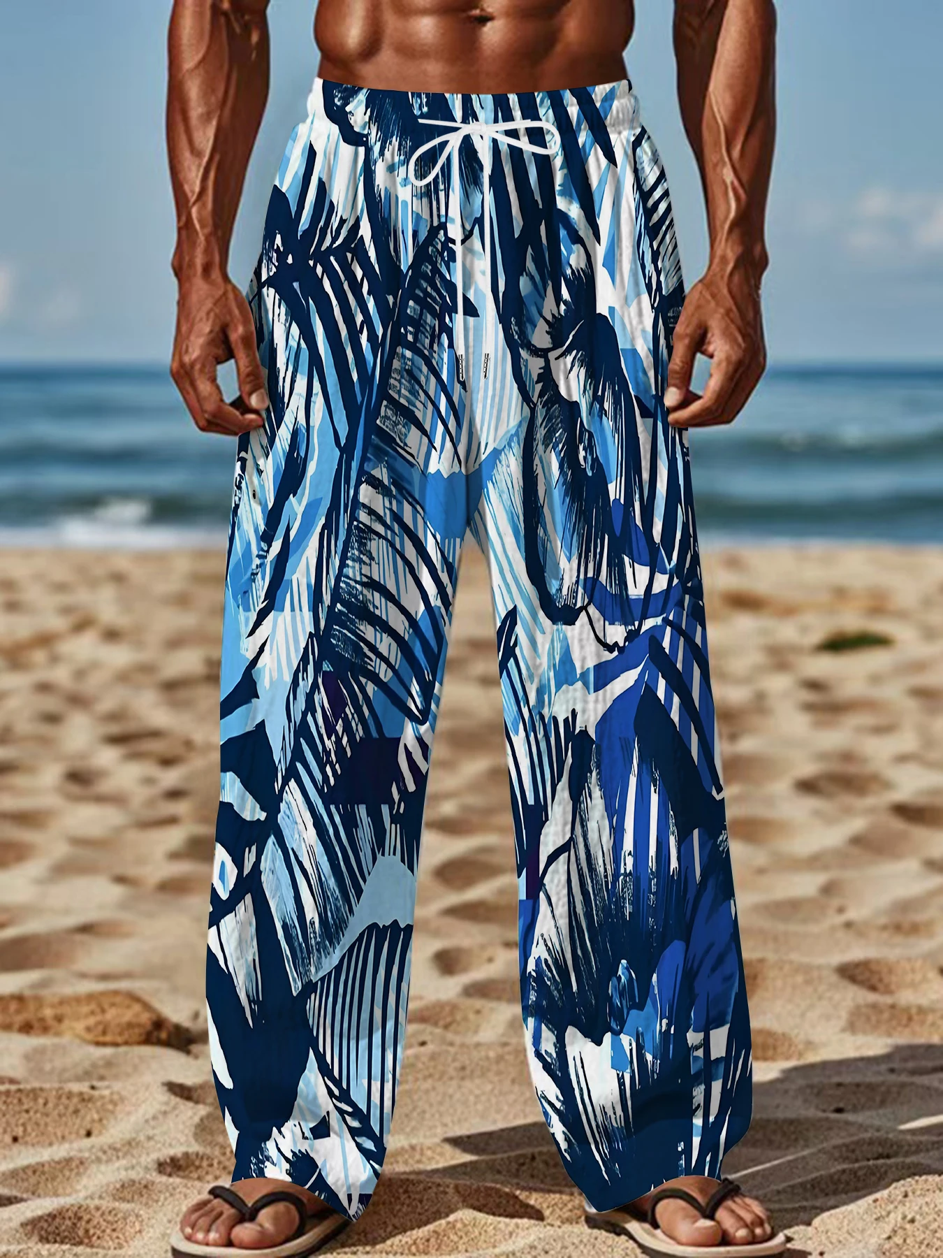 

Men's Straight Leg Pants Casual Skull Print Halloween Easter Themed Comfortable Outdoor Fashion Trousers