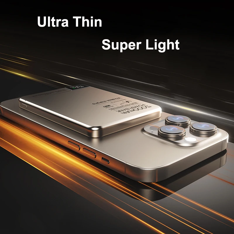 Magsafe fino power bank magnético sem fio carregador rápido powerbank para iphone 16 15 xiaomi samsung carregador portátil bateria de reposição