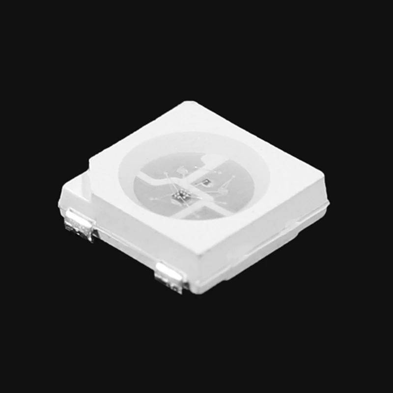 ABXF-500Pcs WS2812B (4 دبابيس) LED رقاقة 5050 RGB SMD النسخة البيضاء WS2812 بكسل رقمية قابلة للعنونة بشكل فردي DC5V