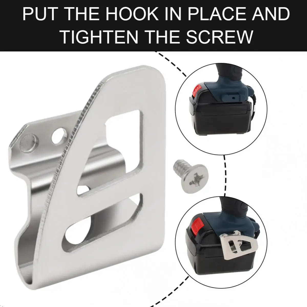 Imagem -03 - Broca Elétrica Belt Clip Substituição Ganchos Ferramentas Titular Fit para Milwaukee Brocas de Impacto Clips Pcs