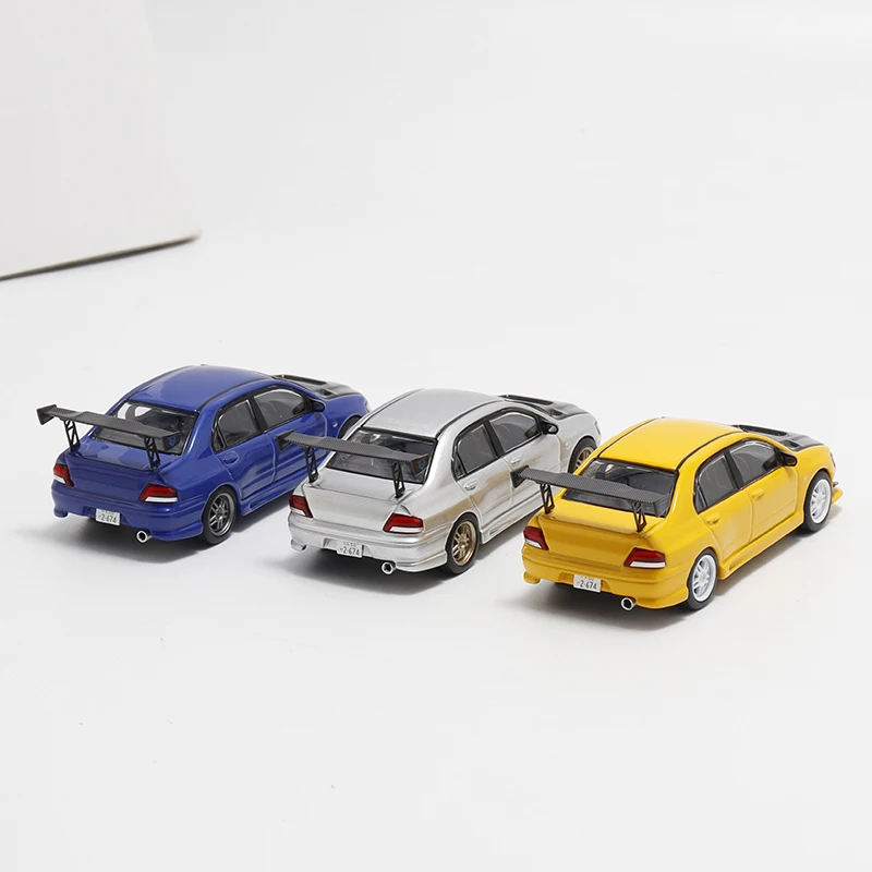 1:64 Lancer EVO VII 7e generatie, gegoten legering automodel, tieners om te spelen met, volwassen decoratie, verjaardagscadeau voor kinderen