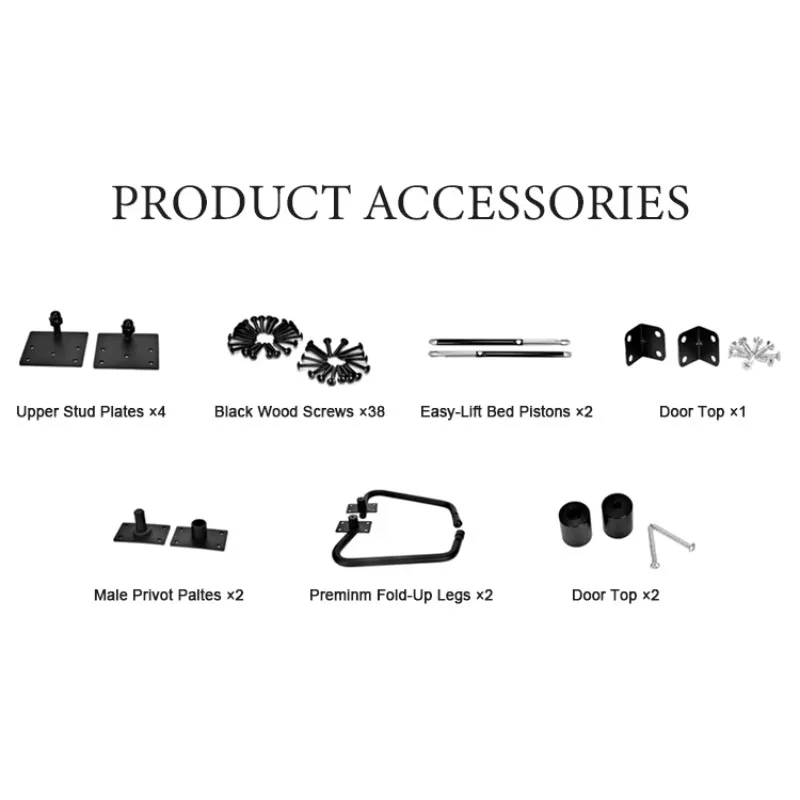 Wholesale Horizontal Hidden Space Saving Hardware Size Desk Folding Mechanism Full Queen Murphy Wall Bed Hardware Kit view 2