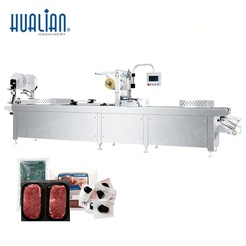 HVR-420A-U HUALIAN High-output Sausage MAP Meat Food Thermoforming Vacuum Packaging Packing  hine