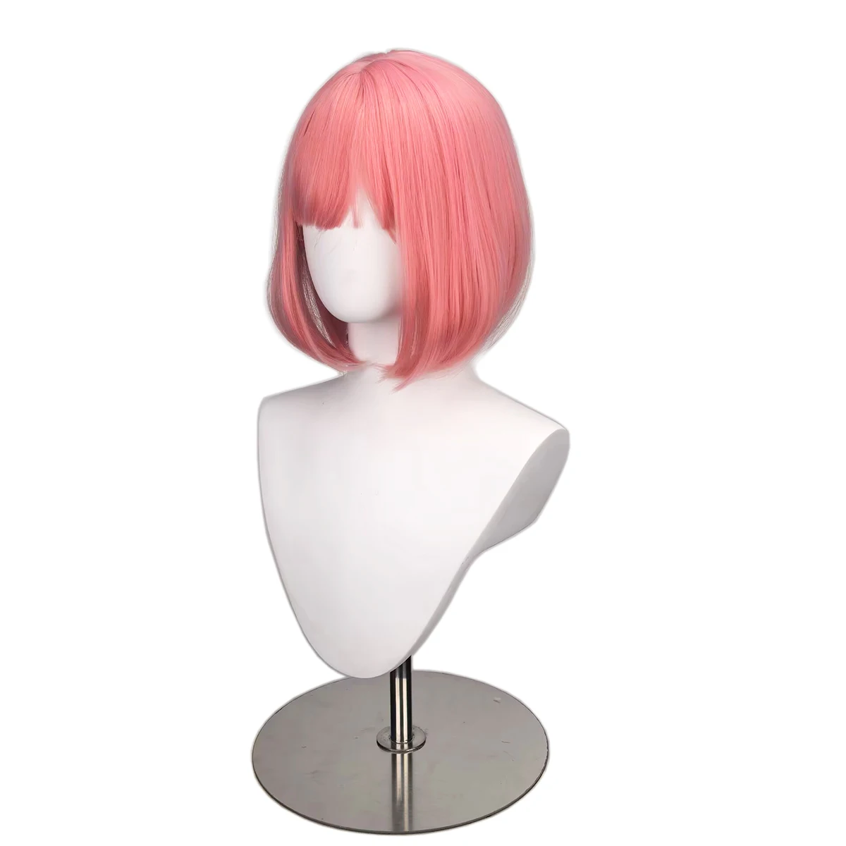 Peruki Cosplay Ootori Emu do projektu Cos Project Sekai, krótkie, proste, różowe peruki imprezowe dla kobiet i dziewcząt, różowe