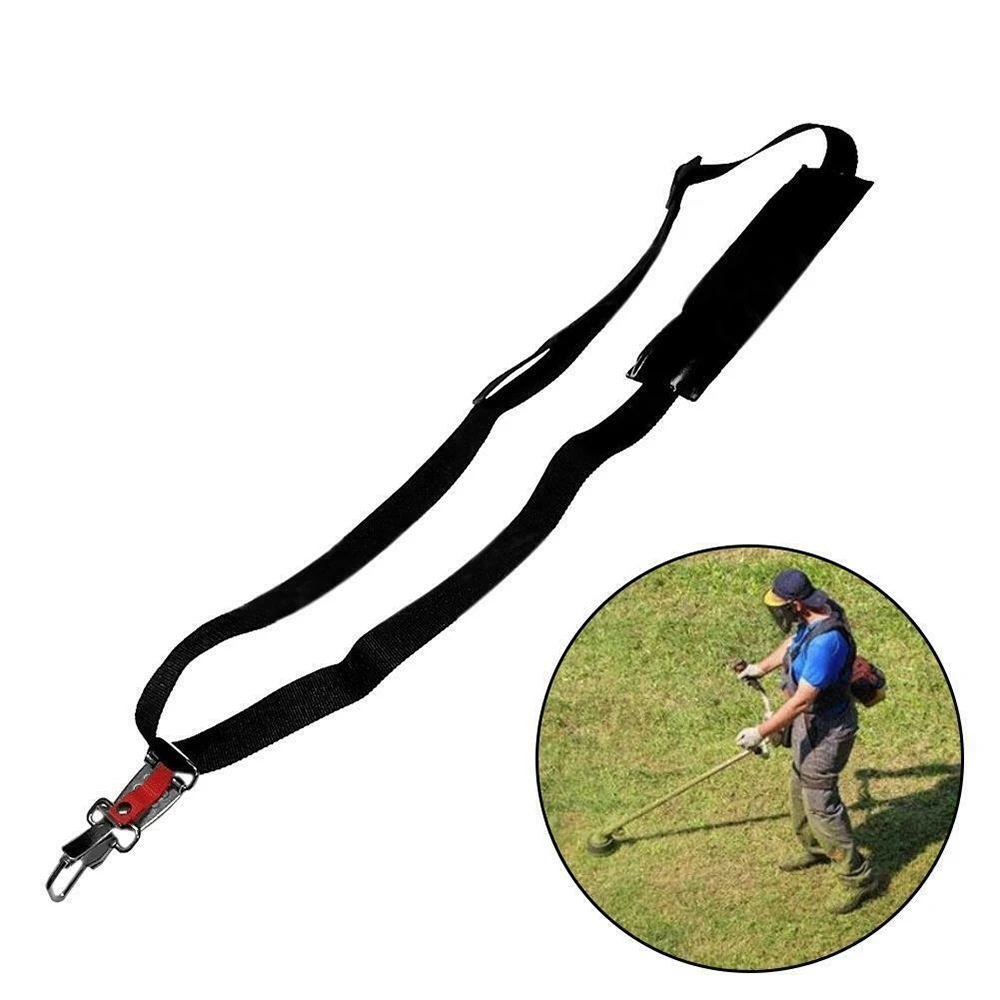 Single Shoulder Strap Harness for Trimmer Brush Machines Featuring Tool Loop Fit and Adjustable Shoulder Height