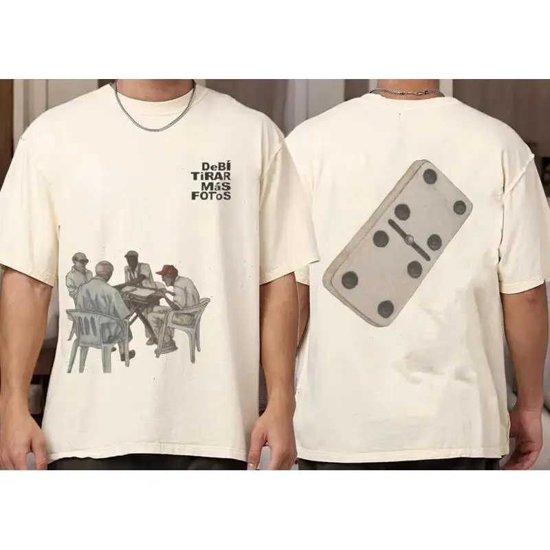 DTFM Cream Juego de Domino T-shirt, Debi Tirar Mas Fotos HT-Shirt shirt