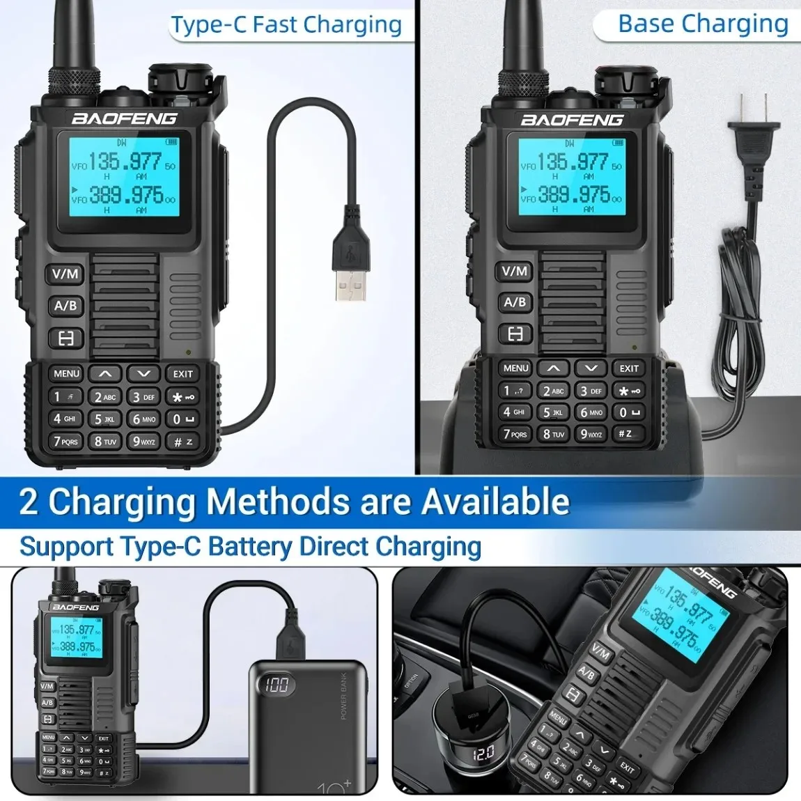 Baofeng UV-K67 Walkie Talkies Frecuencia de copia inalámbrica multibanda 999CH AM FM DTMF NOAA Baofeng K6 Quansheng K5 (8) Radioaficionado