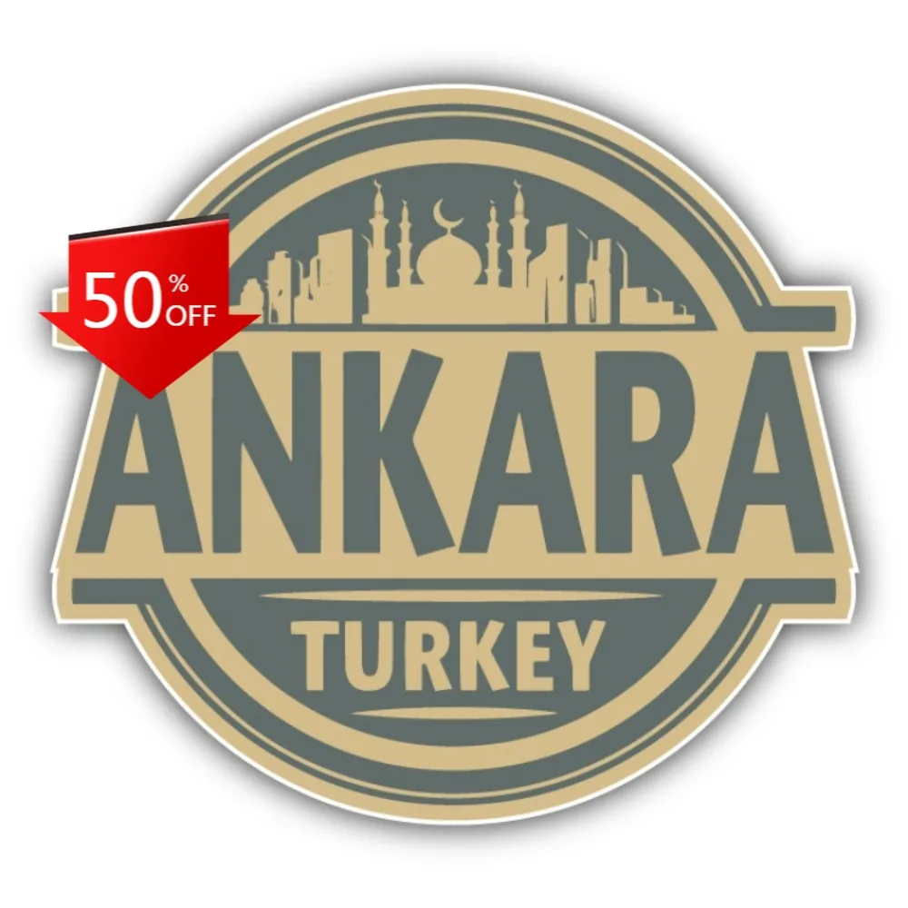 

Ankara City Turkey Travel Vintage Car Laptop Window Bumper Waterproof Vinyl Decal Sticker Aesthetic Aesthetic Unique Funny