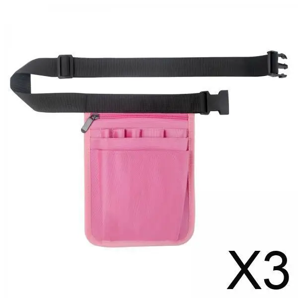 

3x Nurse Utility for Tools And Pens, Adjustable Waist Bag for Healthcare Professionals