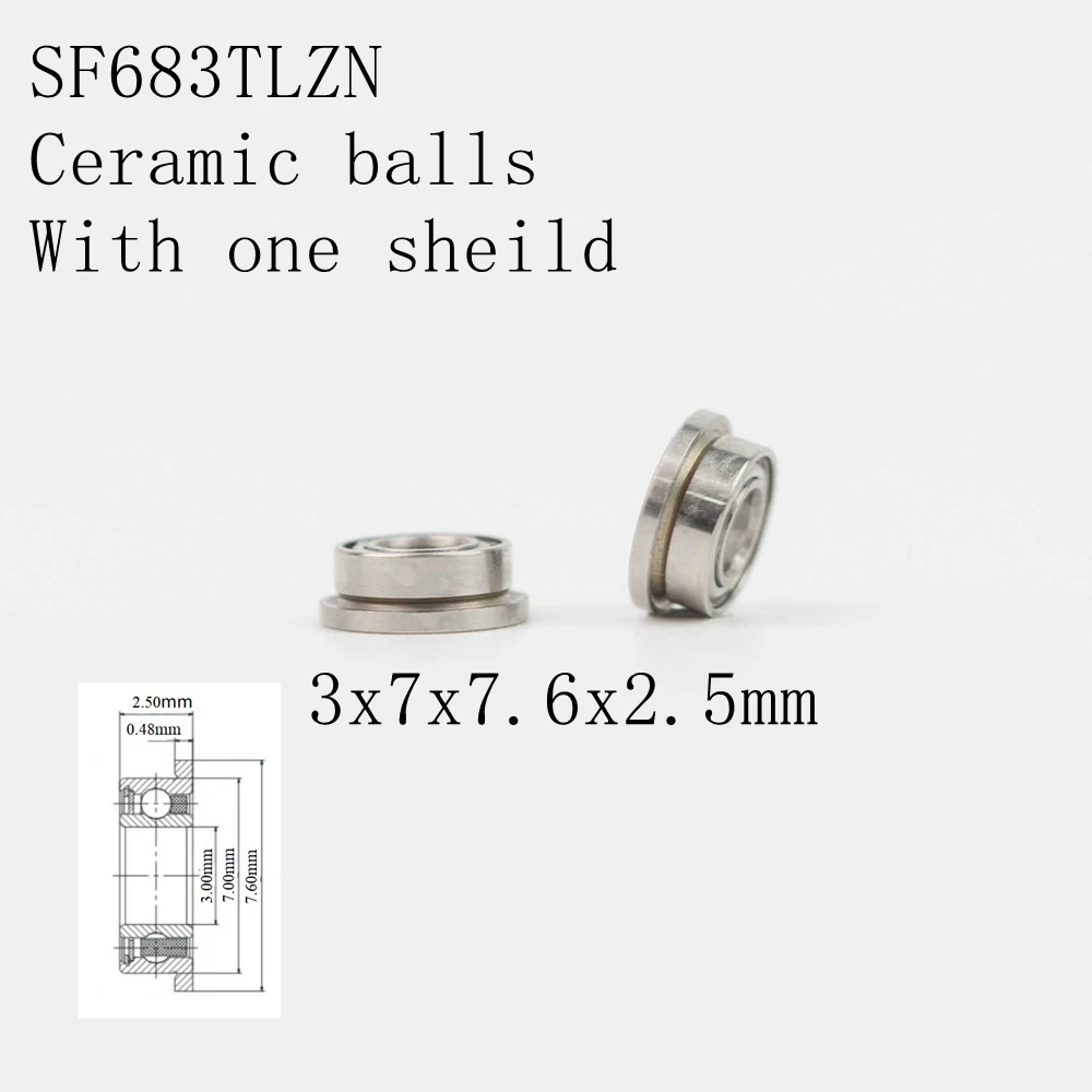 10pcs High Speed Handpiece Cartridge Bearings S683TLZN 3x7x2.5mm SF683TLZN SF683TLZZN 3x7x7.6x2.5m