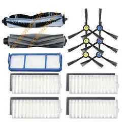 Roller HauptbĂźrstenabdeckung SeitenbĂźrste HEPA-Filter fĂźr Silvercrest SSR1 SSRA1 Ilife A9s A9 A7 Deluxe 500 Roboter Staubsauger Teile