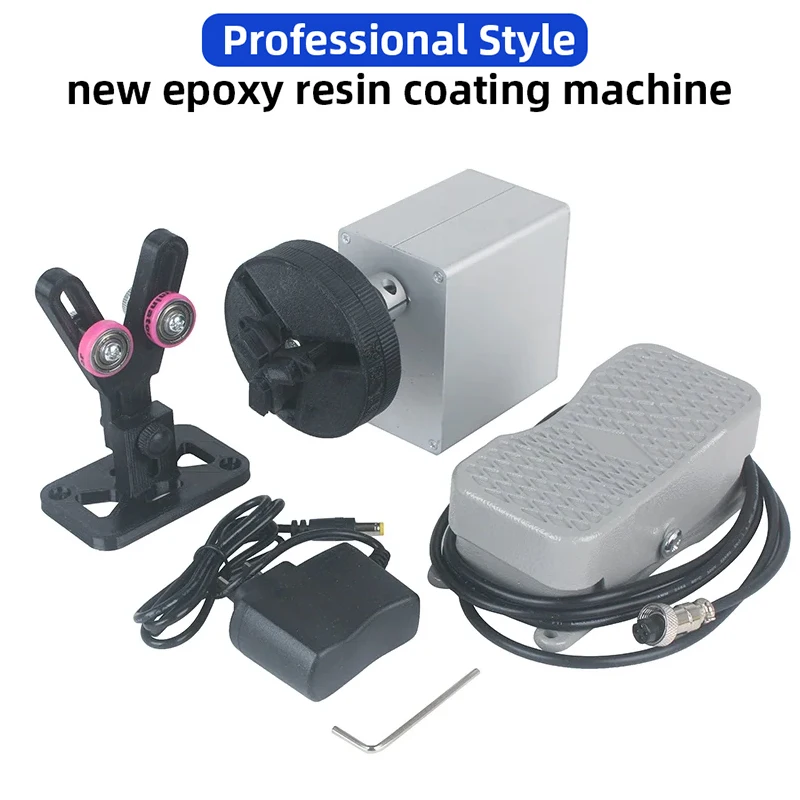 Professional Fishing Rod Winding Machine Lure Epoxy Rotating Gluing Machine Portable Fishing Rod Building Elctric-Drive Machine
