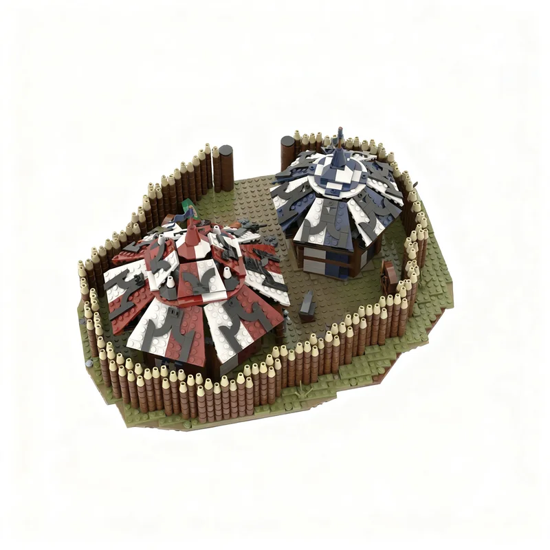 2524 piezas MOC, Modelo de Castillo de Mercenarios Medievales, Bloques de Construcción, Regalos de Navidad, Juguete Creativo, Idea de Bricolaje, Ladrillos para Niños