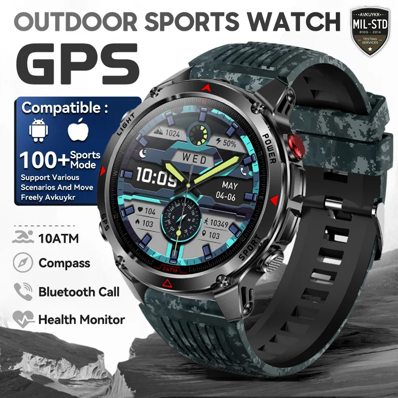T-Rex 3 Pro Militaire kwaliteit AGPS Smart Watch 10ATM Waterdicht Dual-band GNSS Kompas Hoogtemeter AMOLED Zwemmen Sport Smart Watch Heren