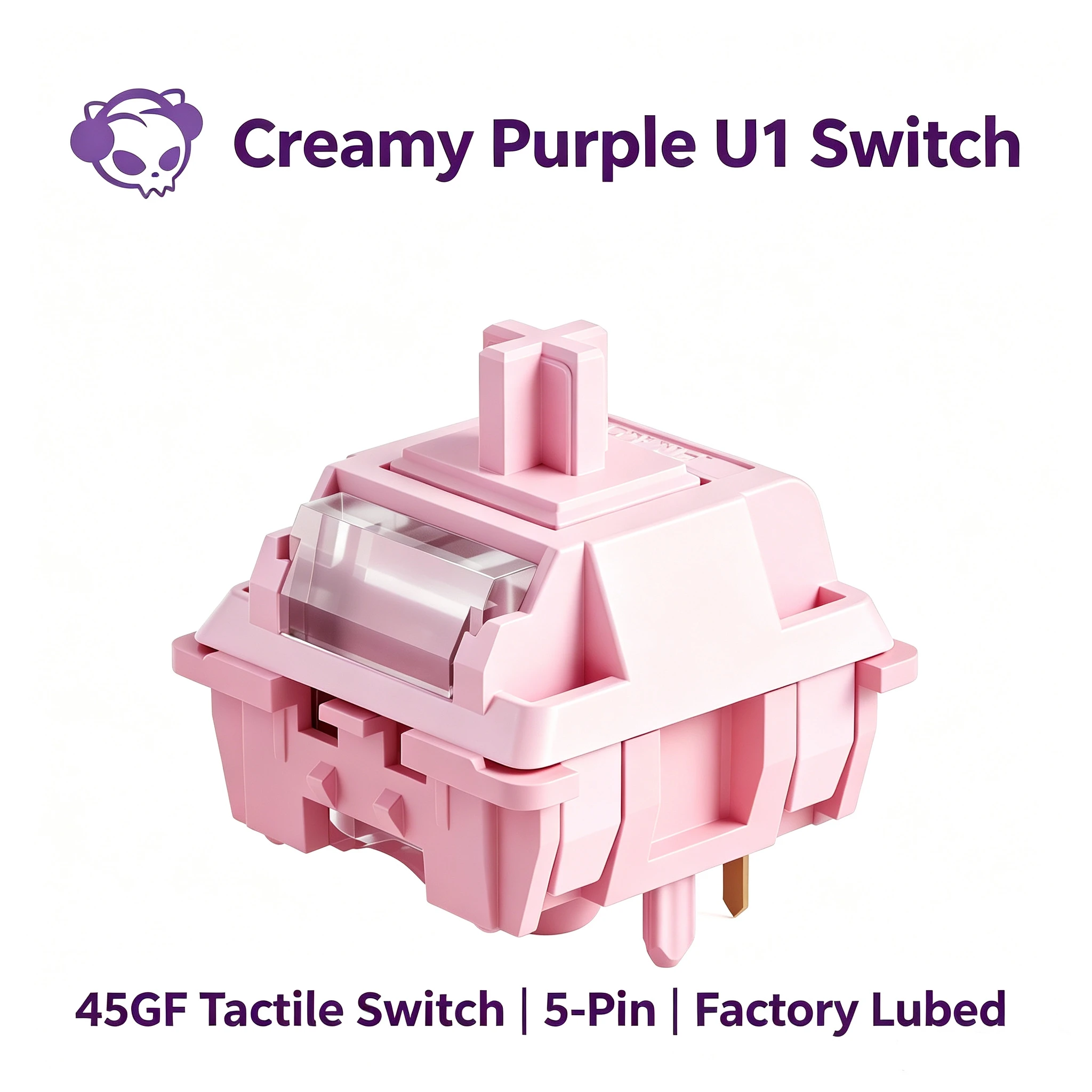 Keyboard Lube Kit - Akko U1 タクタイルスイッチ クリーミーパープル 工場潤滑済み 5