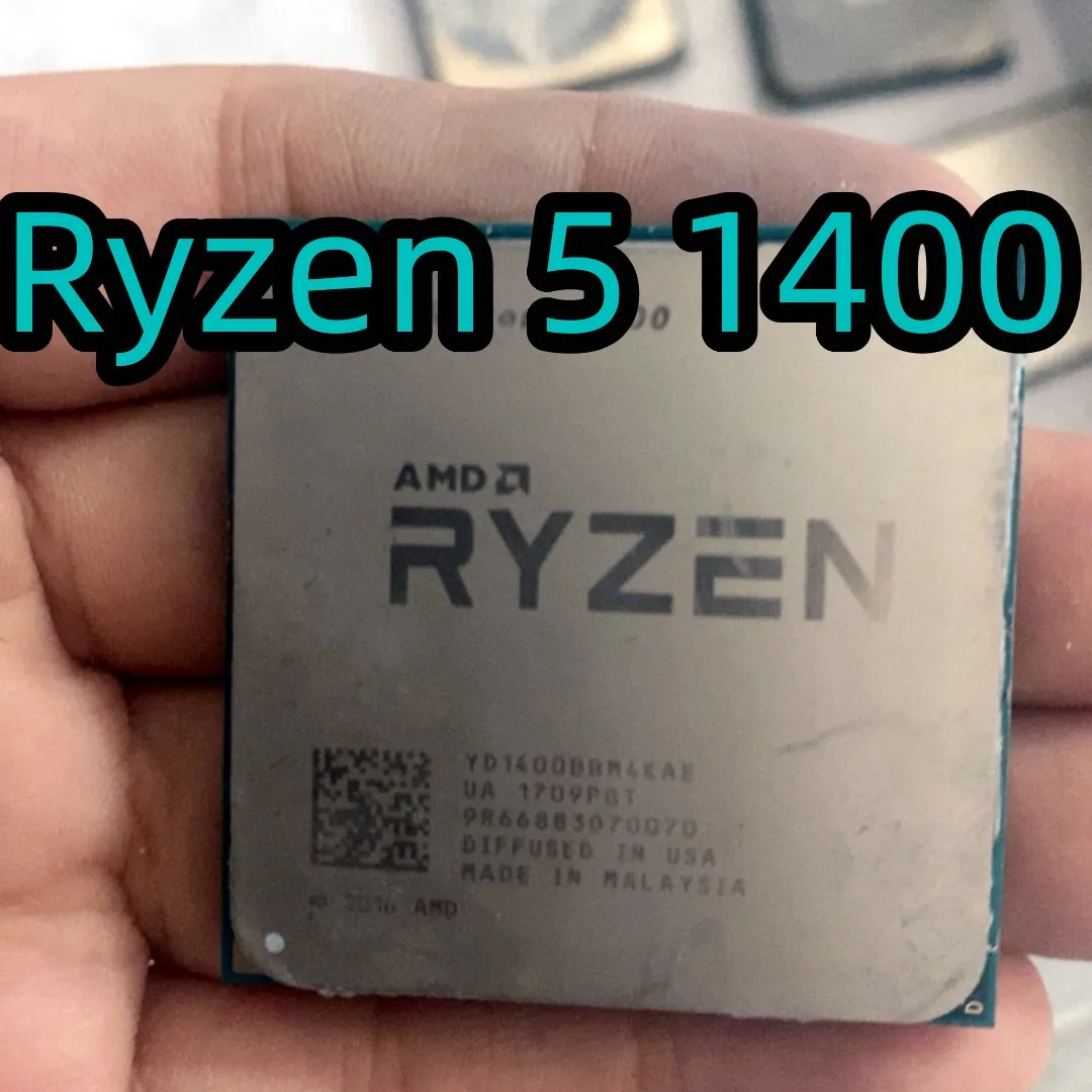 

AMD Ryzen 5 1400 AM4 CPU Processor R5 1400 Quad Core 8T 3.2GHz Desktop 8MB 65W