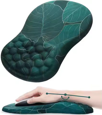 Ergonomic Mouse Pad Wrist Pad Non-slip Keyboard Wrist Rest Support Mat Computer Mousepad Memory Foam Gaming mouse pad for PC