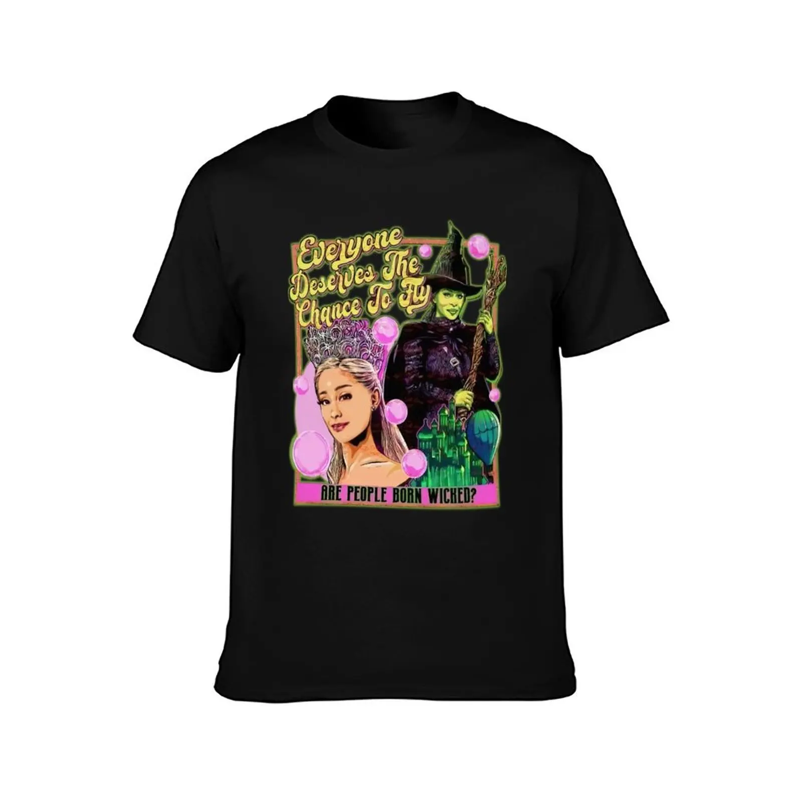 Everyone Deserves the chance to Fly Horror Wicked T-Shirt Casual Street Style Short Sleeve Tee T-Shirt